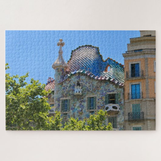 Casa Batllo, Barcelona, Spanien Puzzle (Horizontal)