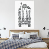 Casa Batllo Gaudi (Barcelona) Leinwanddruck (Insitu (Schlafzimmer))