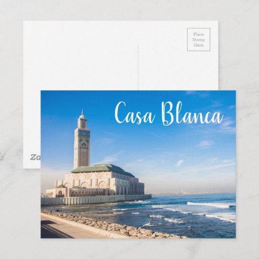 Casa Blanca Postkarte (Vorne/Hinten)
