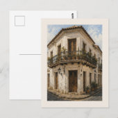 Casa Colonial – Alt-San Juan Postkarte (Vorne/Hinten)