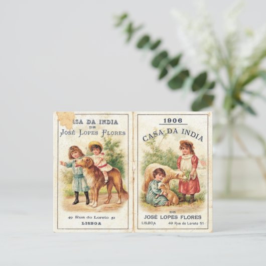 Casa Da India Postkarte (Stehend Vorderseite)