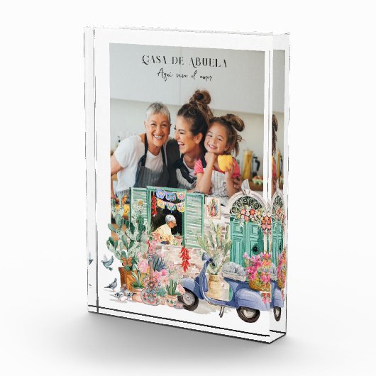 Casa de Abuela | Personalized Photo Fotoblock (Rechts)