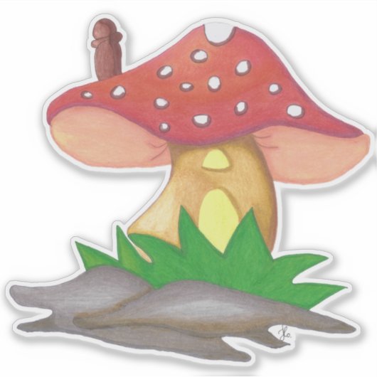 Casa de Cogumelo Aufkleber (Vorderseite)