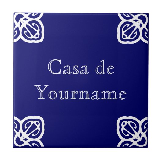 Casa de Individuelle Name Tile Fliese (Vorderseite)
