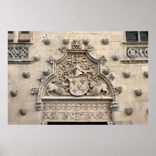Casa de las Conchas, Salamanca Poster (Vorne)