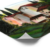 Casa de Pueblo Dibujo Florenz Poster (Ecke)