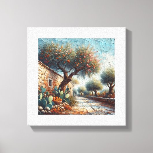 Casa di Campagnia Siciliana 1 von 3 Leinwanddruck (Vorderseite)