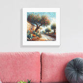 Casa di Campagnia Siciliana 1 von 3 Leinwanddruck (Insitu (Wohnzimmer))