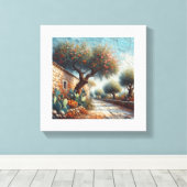 Casa di Campagnia Siciliana 1 von 3 Leinwanddruck (Insitu (Holzboden))