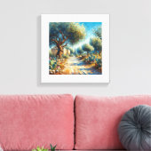 Casa di Campagnia Siciliana 2 von 3 Leinwanddruck (Insitu (Wohnzimmer))