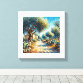 Casa di Campagnia Siciliana 2 von 3 Leinwanddruck (Insitu (Holzboden))