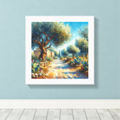 Casa di Campagnia Siciliana 2 von 3 Leinwanddruck (Insitu (Holzboden))