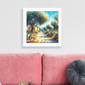 Casa di Campagnia Siciliana 2 von 3 Leinwanddruck (Insitu (Wohnzimmer))