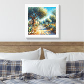 Casa di Campagnia Siciliana 2 von 3 Leinwanddruck (Insitu (Schlafzimmer))