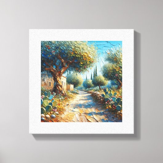 Casa di Campagnia Siciliana 3 von 3 Leinwanddruck (Vorderseite)