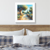 Casa di Campagnia Siciliana 3 von 3 Leinwanddruck (Insitu (Schlafzimmer))