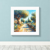 Casa di Campagnia Siciliana 3 von 3 Leinwanddruck (Insitu (Holzboden))