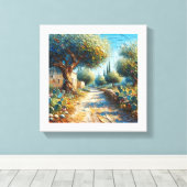 Casa di Campagnia Siciliana 3 von 3 Leinwanddruck (Insitu (Holzboden))