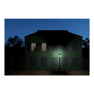 Casa en el campo poster