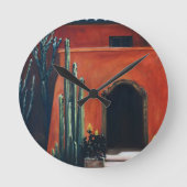 Casa en Mexico Runde Wanduhr (Vorderseite)