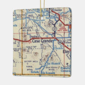 Casa Grande Arizona Vintage Karte Keramikornament (Links)