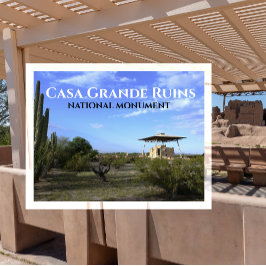 Casa Grande, das Grand House, Nationaldenkmal AZ Postkarte