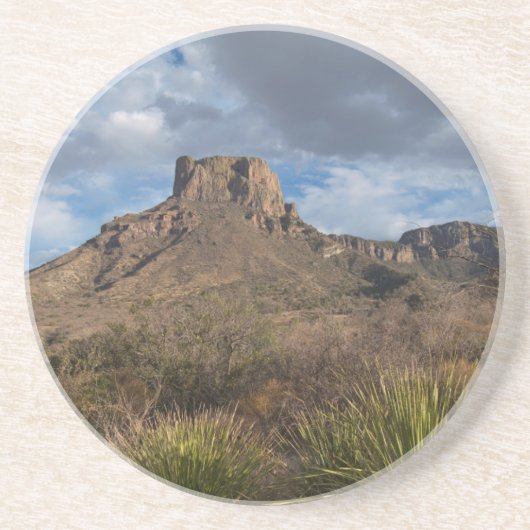 Casa Grande Peak, Chisos-Becken, Big Bend Getränkeuntersetzer (Vorne)