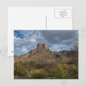 Casa Grande Peak, Chisos-Becken, Big Bend Postkarte (Vorne/Hinten)