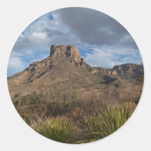 Casa Grande Peak, Chisos-Becken, Big Bend Runder Aufkleber