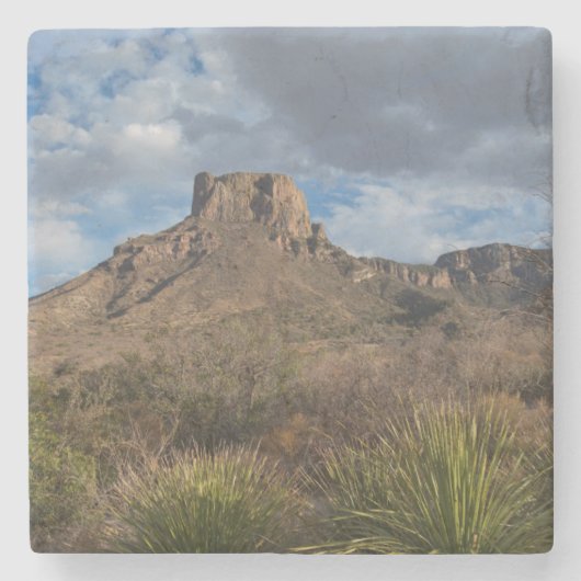 Casa Grande Peak, Chisos-Becken, Big Bend Steinuntersetzer (Vorderseite)