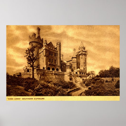 Casa Loma Toronto Kanada 1920er Vintag Poster (Vorne)