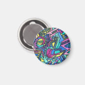 Casa Mia-Handbemalte abstrakte Kunst Magnet (Vorderseite/Rückseite)