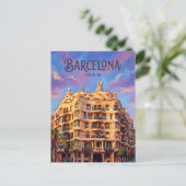 Casa Milà (La Pedrera) Spanien Postkarte (Stehend Vorderseite)