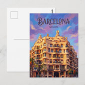 Casa Milà (La Pedrera) Spanien Postkarte (Vorne/Hinten)