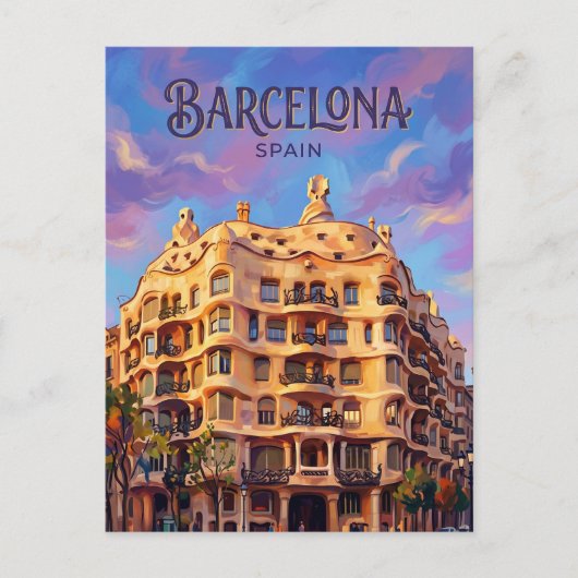 Casa Milà (La Pedrera) Spanien Postkarte (Vorderseite)