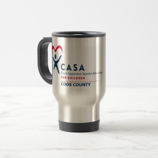 CASA Reise-Tasse Reisebecher (Vorderseite Links)