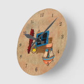 Casa Vieja Runde Wanduhr (Winkel)
