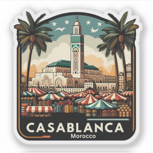 Casablanca Aufkleber (Vorderseite)