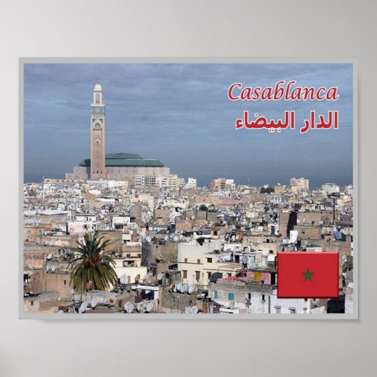 Casablanca - Marocco - Panorama - Poster (Vorne)