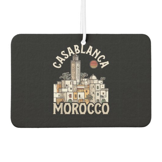 Casablanca Marokko Autolufterfrischer (Vorderseite)