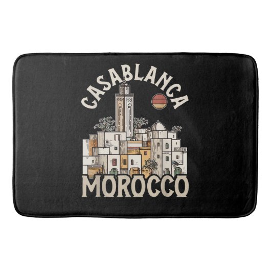 Casablanca Marokko Badematte (Vorderseite)