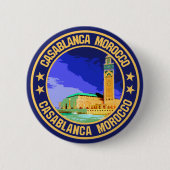 Casablanca Marokko Button (Vorderseite)