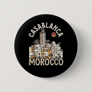 Casablanca Marokko Button