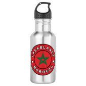 Casablanca Marokko Edelstahlflasche (Vorderseite)