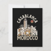 Casablanca Marokko Feiertagskarte (Vorderseite)