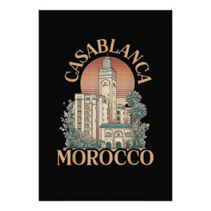 Casablanca Marokko Fotodruck