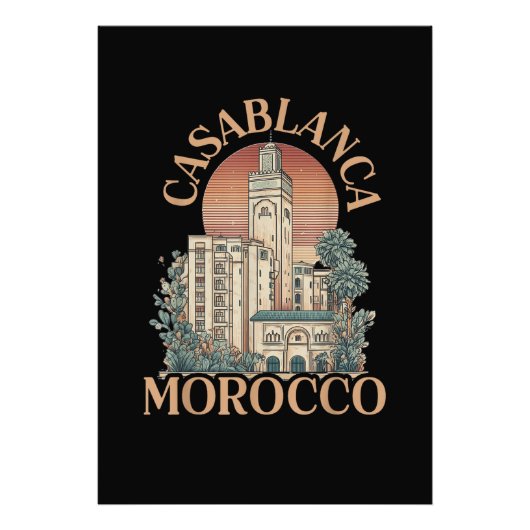 Casablanca Marokko Fotodruck (Vorne)