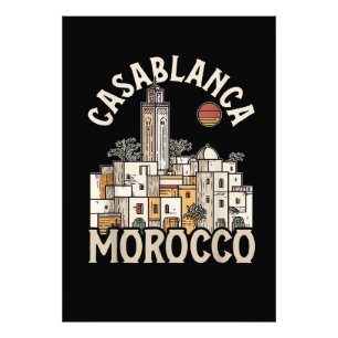 Casablanca Marokko  Fotodruck