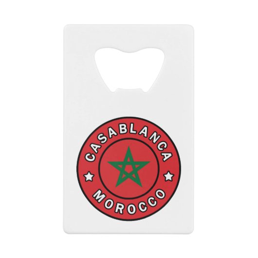 Casablanca Marokko Geldbeutel Flaschenöffner (Vorderseite)