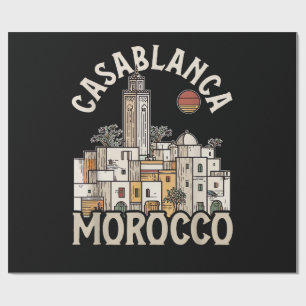 Casablanca Marokko Geschenkpapier